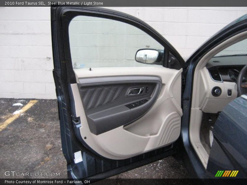 Steel Blue Metallic / Light Stone 2010 Ford Taurus SEL