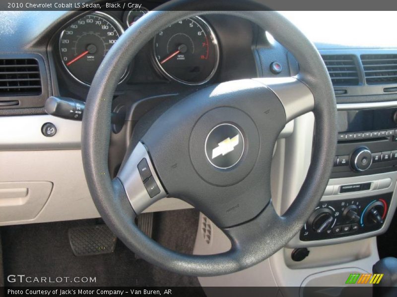 Black / Gray 2010 Chevrolet Cobalt LS Sedan