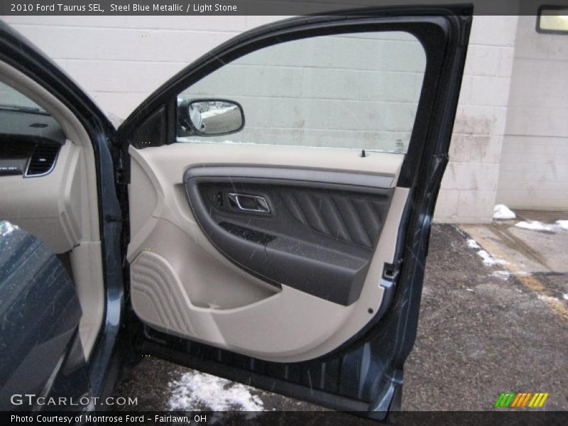 Steel Blue Metallic / Light Stone 2010 Ford Taurus SEL