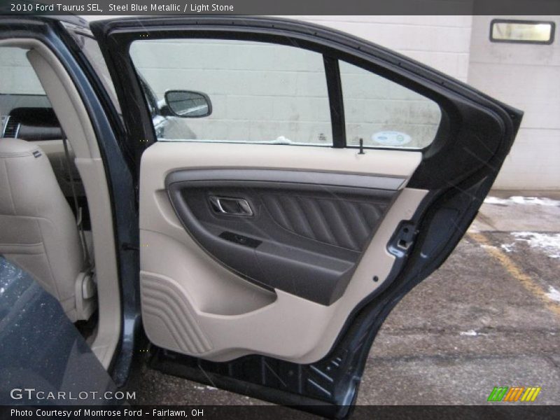 Steel Blue Metallic / Light Stone 2010 Ford Taurus SEL