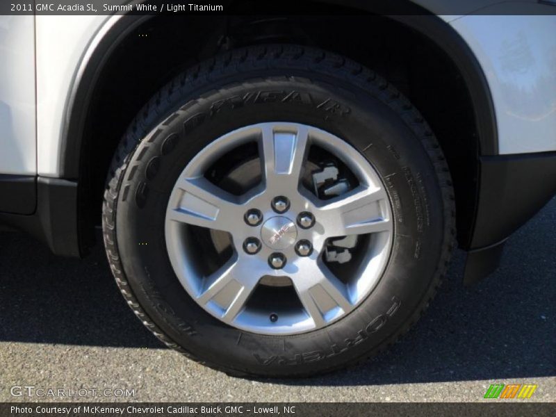 Summit White / Light Titanium 2011 GMC Acadia SL