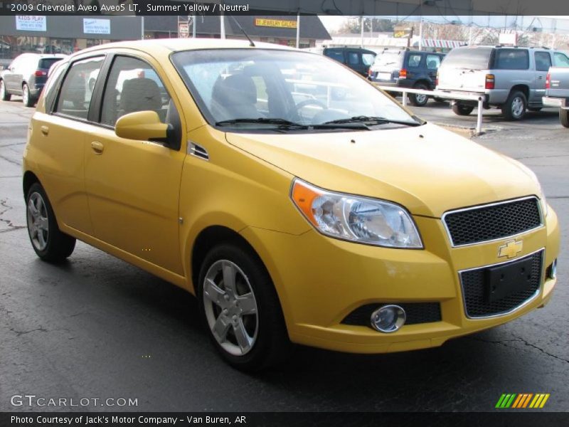 Summer Yellow / Neutral 2009 Chevrolet Aveo Aveo5 LT