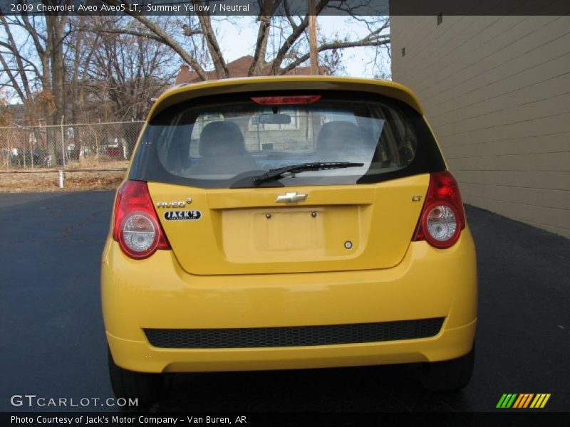 Summer Yellow / Neutral 2009 Chevrolet Aveo Aveo5 LT