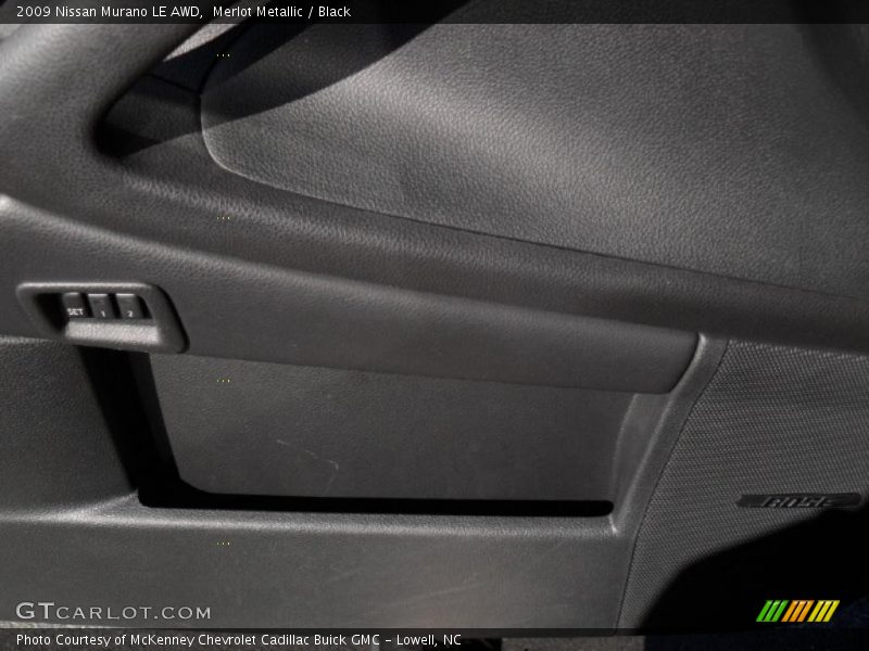 Merlot Metallic / Black 2009 Nissan Murano LE AWD