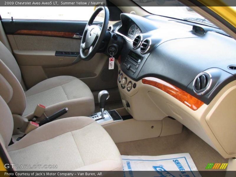 Summer Yellow / Neutral 2009 Chevrolet Aveo Aveo5 LT