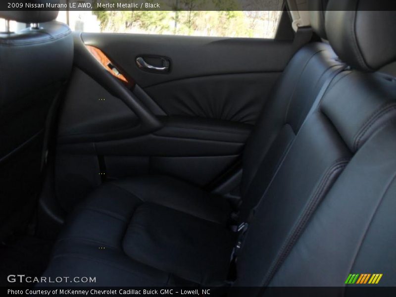 Merlot Metallic / Black 2009 Nissan Murano LE AWD