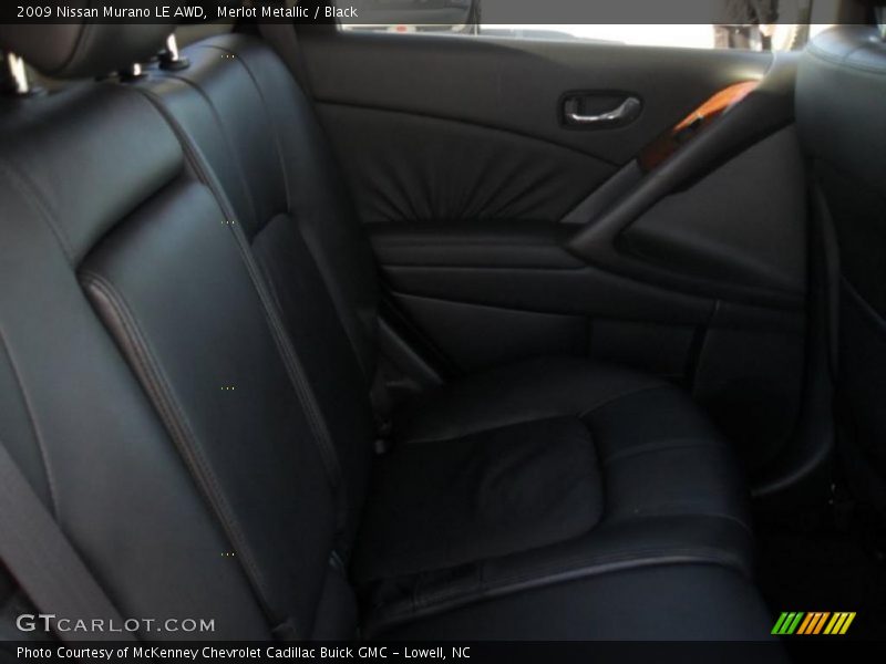 Merlot Metallic / Black 2009 Nissan Murano LE AWD