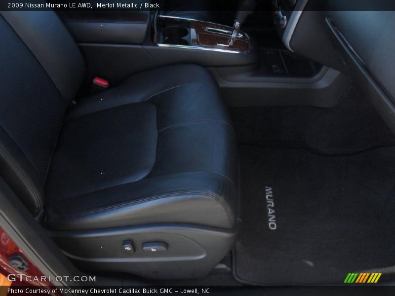 Merlot Metallic / Black 2009 Nissan Murano LE AWD