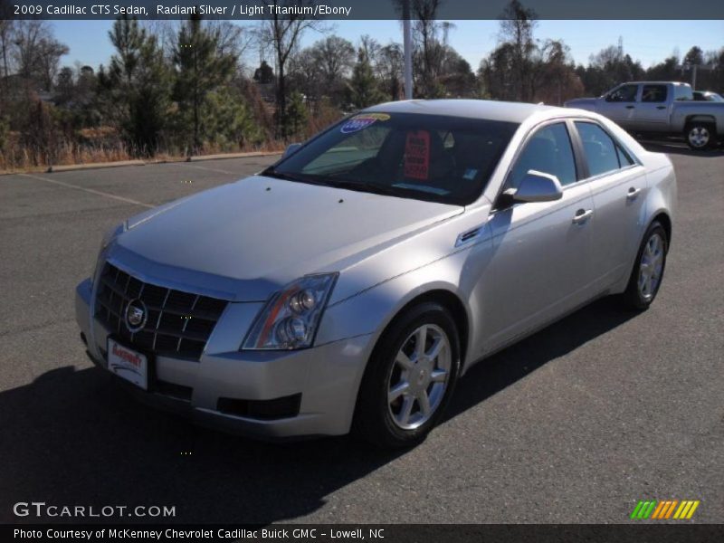 Radiant Silver / Light Titanium/Ebony 2009 Cadillac CTS Sedan