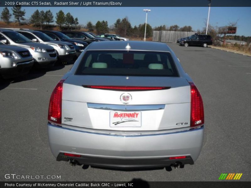 Radiant Silver / Light Titanium/Ebony 2009 Cadillac CTS Sedan