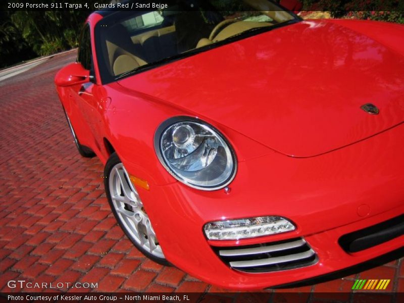 Guards Red / Sand Beige 2009 Porsche 911 Targa 4
