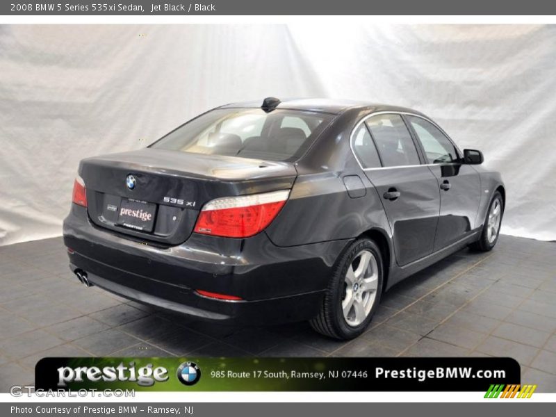 Jet Black / Black 2008 BMW 5 Series 535xi Sedan