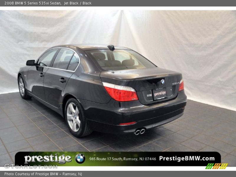 Jet Black / Black 2008 BMW 5 Series 535xi Sedan