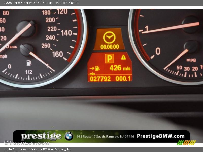 Jet Black / Black 2008 BMW 5 Series 535xi Sedan