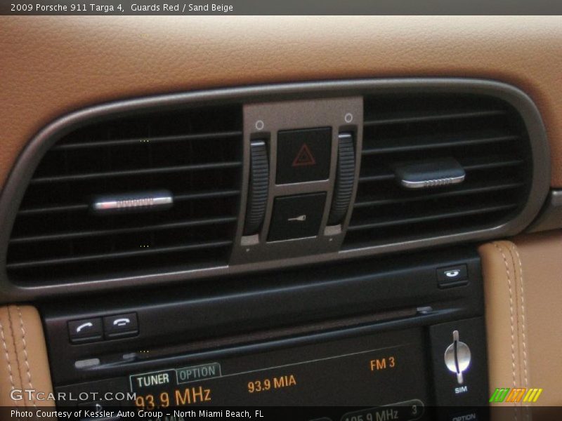 Guards Red / Sand Beige 2009 Porsche 911 Targa 4