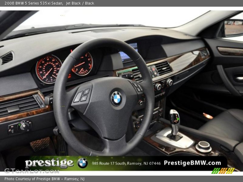 Jet Black / Black 2008 BMW 5 Series 535xi Sedan