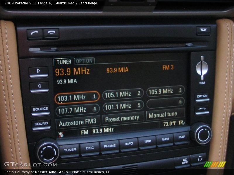 Guards Red / Sand Beige 2009 Porsche 911 Targa 4