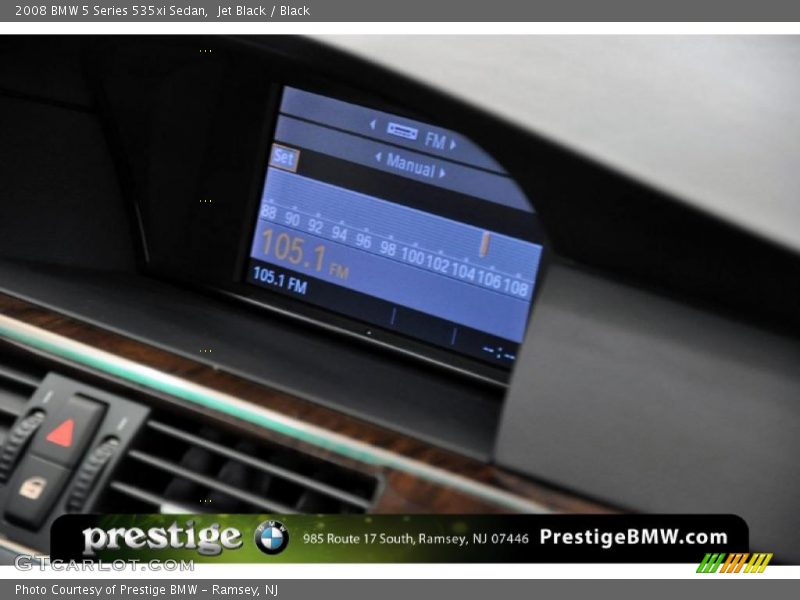 Jet Black / Black 2008 BMW 5 Series 535xi Sedan