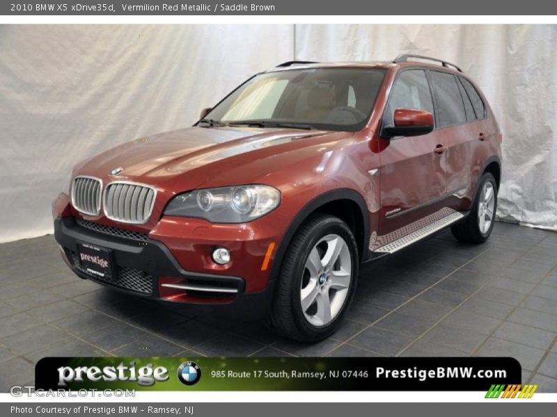 Vermilion Red Metallic / Saddle Brown 2010 BMW X5 xDrive35d