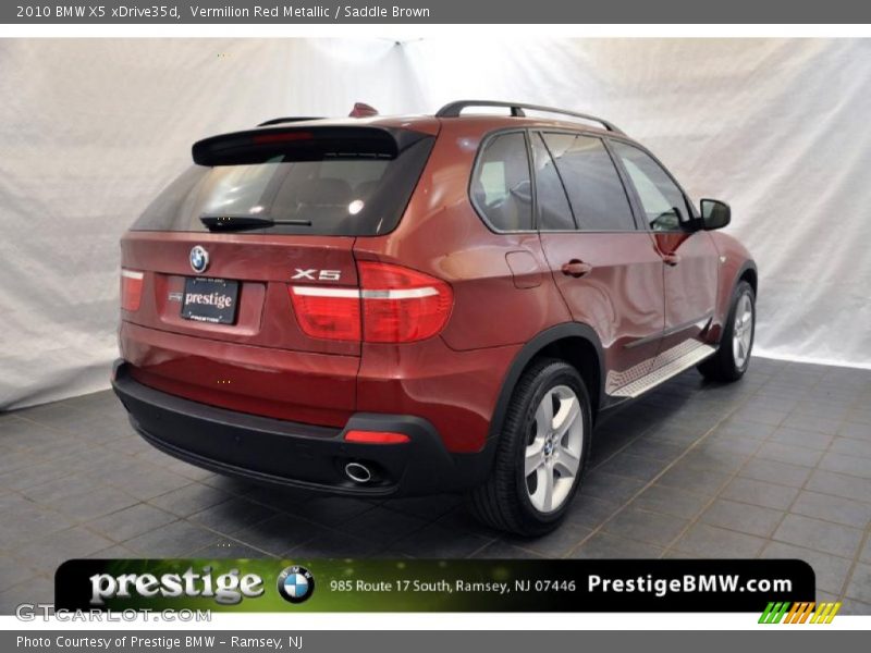 Vermilion Red Metallic / Saddle Brown 2010 BMW X5 xDrive35d
