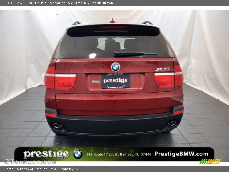 Vermilion Red Metallic / Saddle Brown 2010 BMW X5 xDrive35d