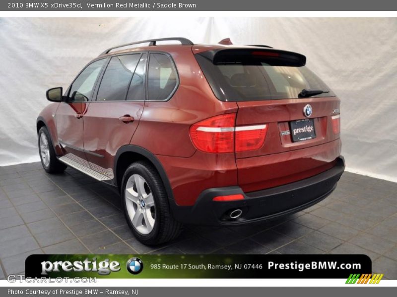 Vermilion Red Metallic / Saddle Brown 2010 BMW X5 xDrive35d