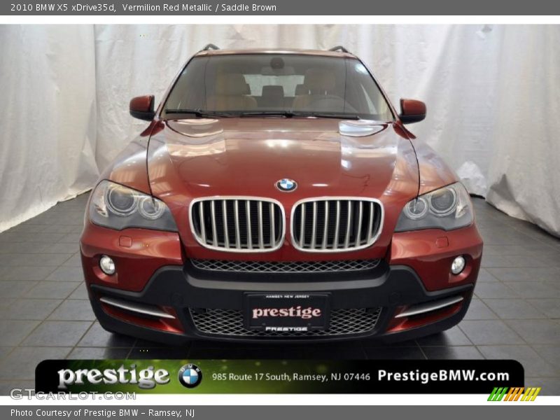 Vermilion Red Metallic / Saddle Brown 2010 BMW X5 xDrive35d