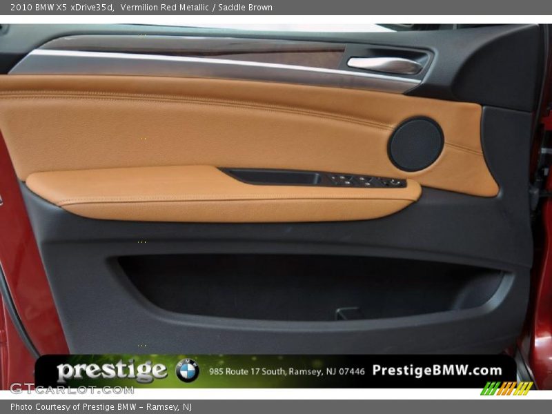 Vermilion Red Metallic / Saddle Brown 2010 BMW X5 xDrive35d