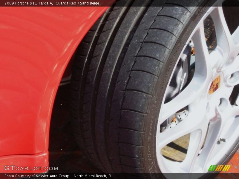 Guards Red / Sand Beige 2009 Porsche 911 Targa 4