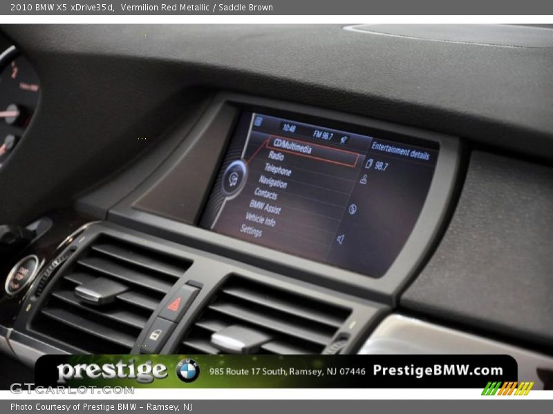 Vermilion Red Metallic / Saddle Brown 2010 BMW X5 xDrive35d