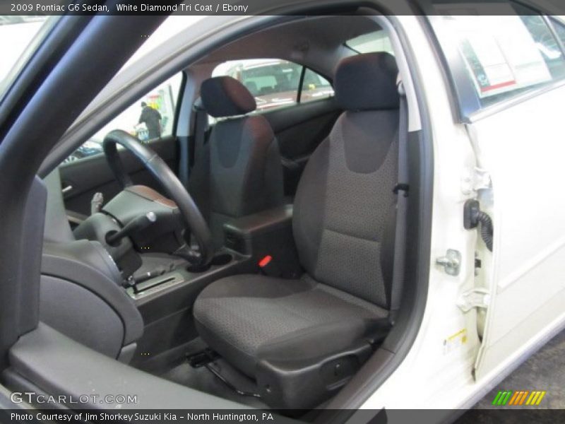 White Diamond Tri Coat / Ebony 2009 Pontiac G6 Sedan