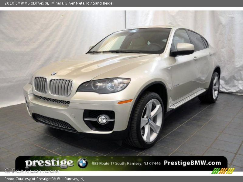 Mineral Silver Metallic / Sand Beige 2010 BMW X6 xDrive50i