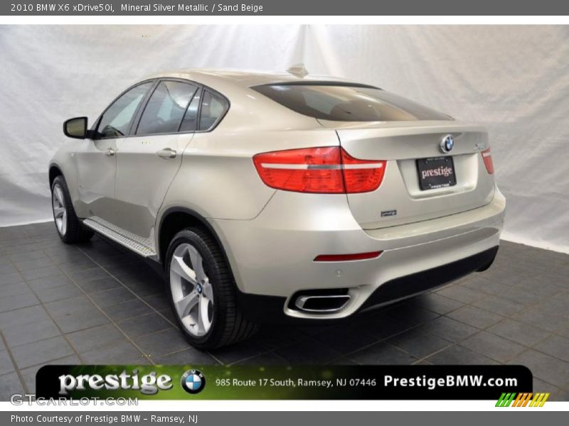 Mineral Silver Metallic / Sand Beige 2010 BMW X6 xDrive50i