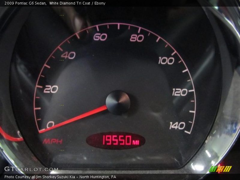 White Diamond Tri Coat / Ebony 2009 Pontiac G6 Sedan