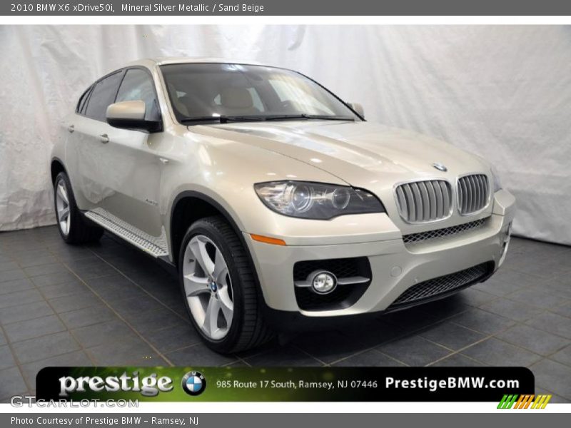 Mineral Silver Metallic / Sand Beige 2010 BMW X6 xDrive50i
