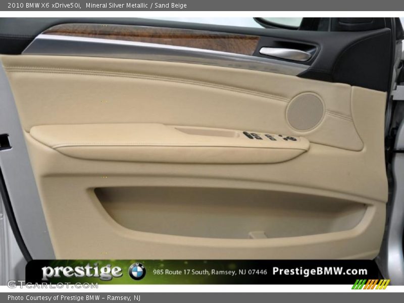 Mineral Silver Metallic / Sand Beige 2010 BMW X6 xDrive50i