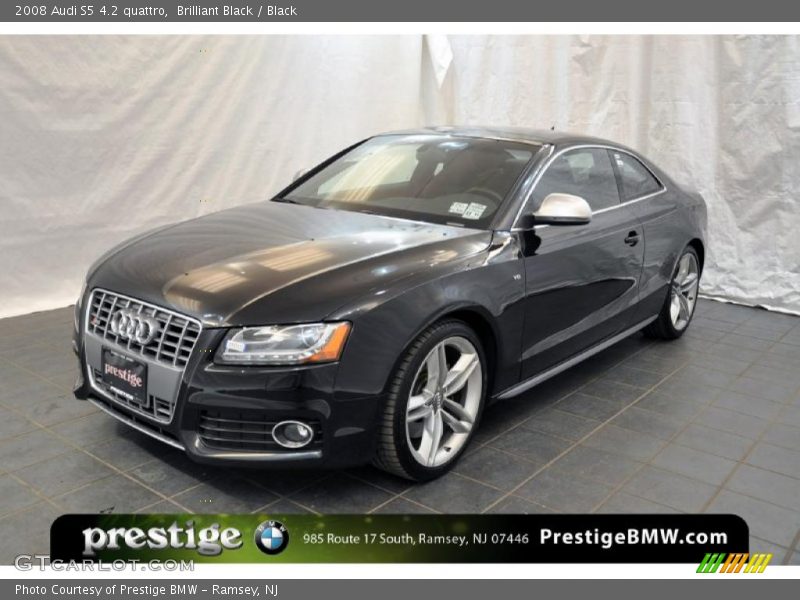 Brilliant Black / Black 2008 Audi S5 4.2 quattro