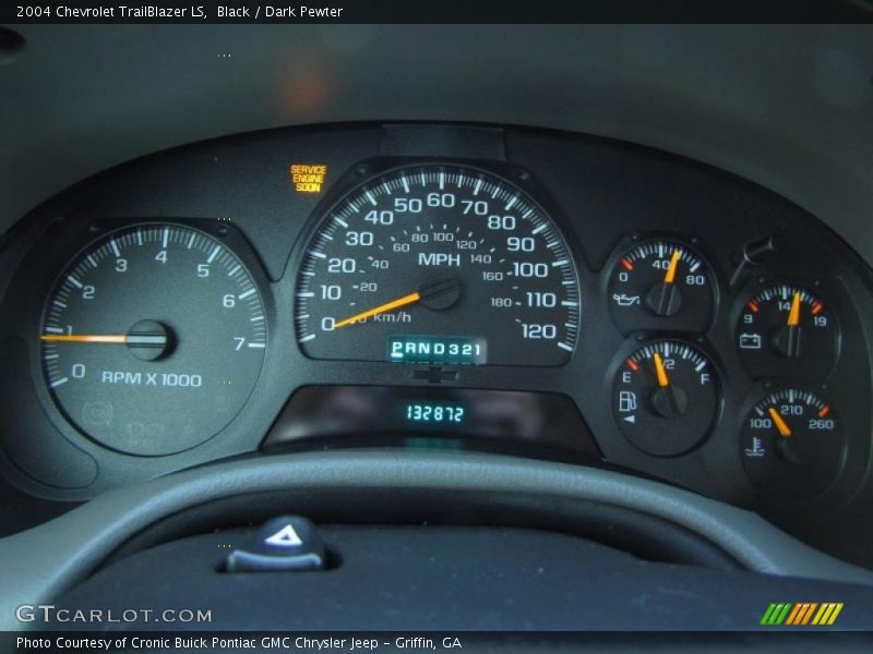 Black / Dark Pewter 2004 Chevrolet TrailBlazer LS