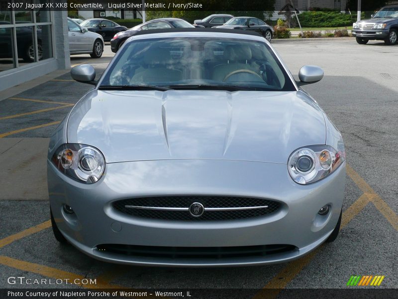 Liquid Silver Metallic / Ivory/Slate 2007 Jaguar XK XK8 Convertible