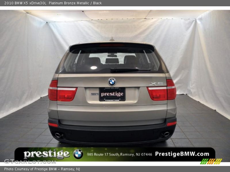 Platinum Bronze Metallic / Black 2010 BMW X5 xDrive30i