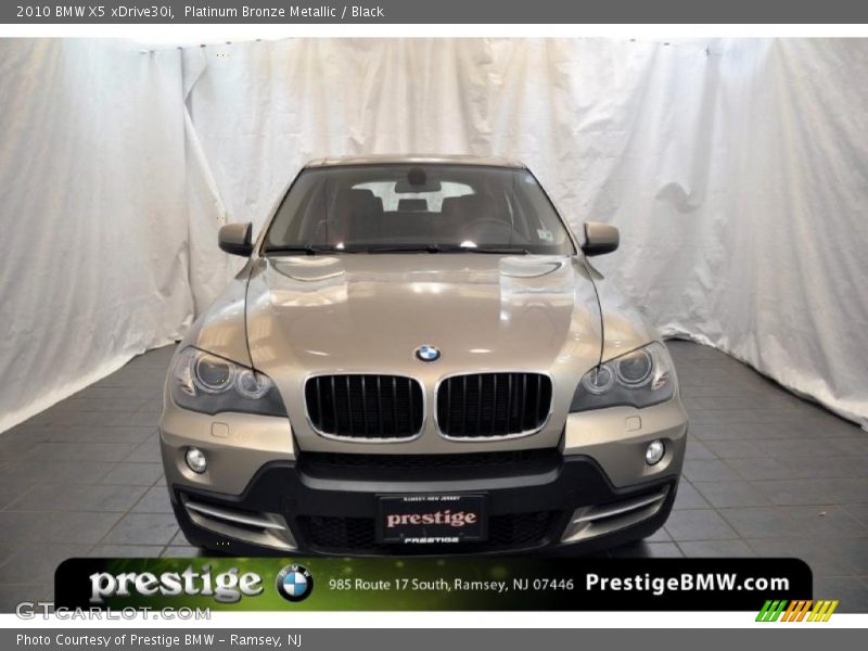 Platinum Bronze Metallic / Black 2010 BMW X5 xDrive30i