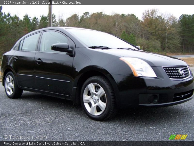 Super Black / Charcoal/Steel 2007 Nissan Sentra 2.0 S