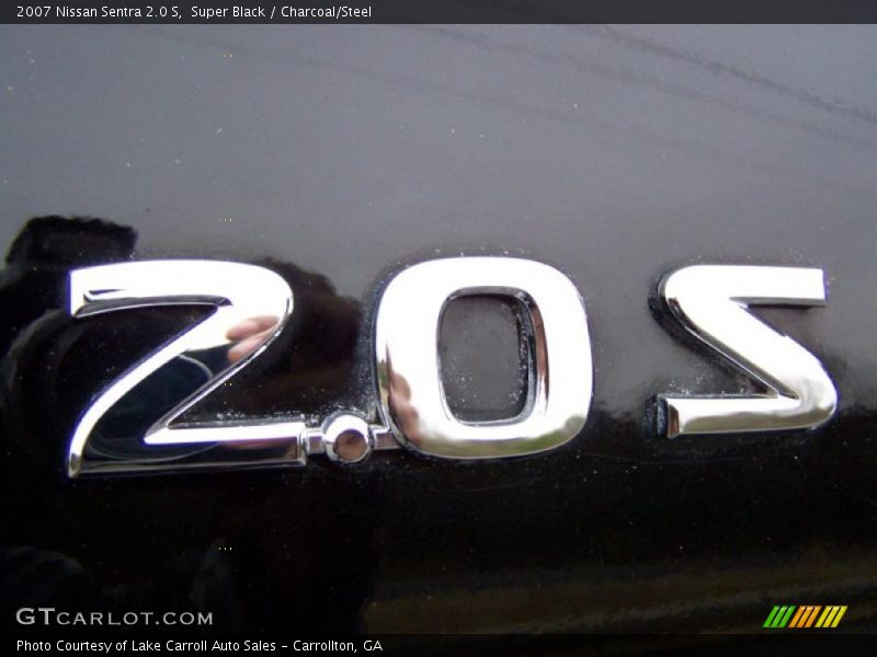 Super Black / Charcoal/Steel 2007 Nissan Sentra 2.0 S