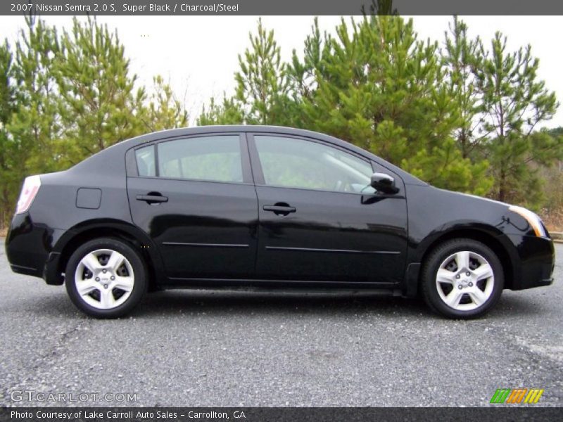 Super Black / Charcoal/Steel 2007 Nissan Sentra 2.0 S