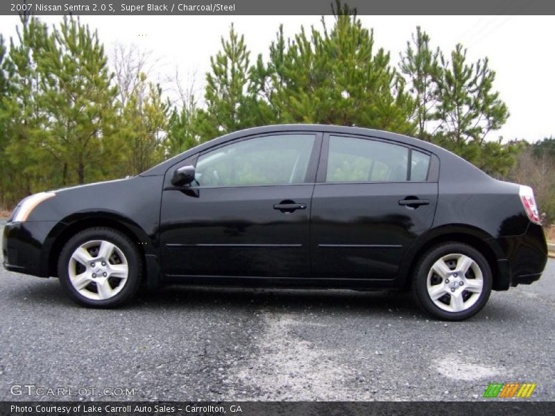 Super Black / Charcoal/Steel 2007 Nissan Sentra 2.0 S