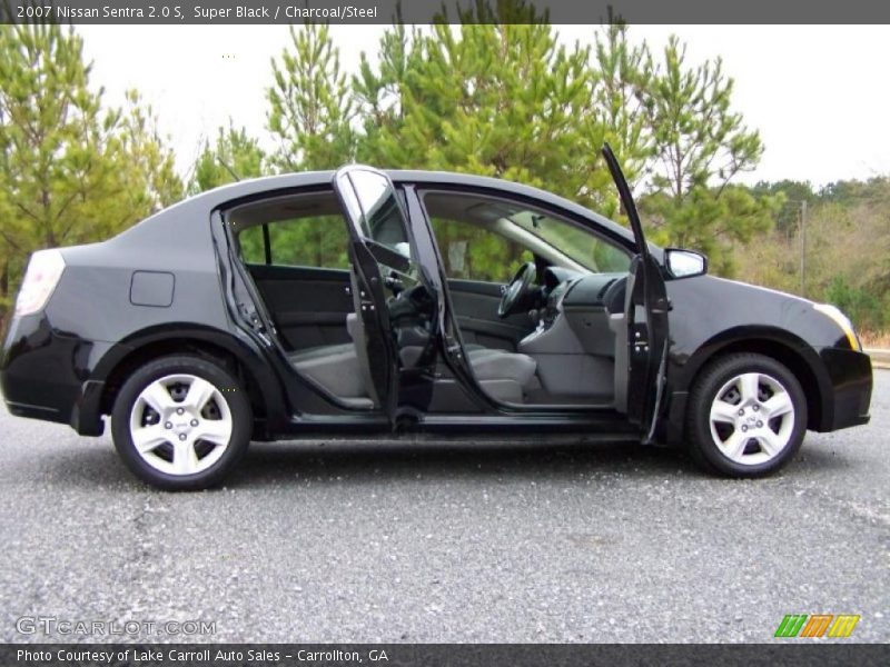 Super Black / Charcoal/Steel 2007 Nissan Sentra 2.0 S