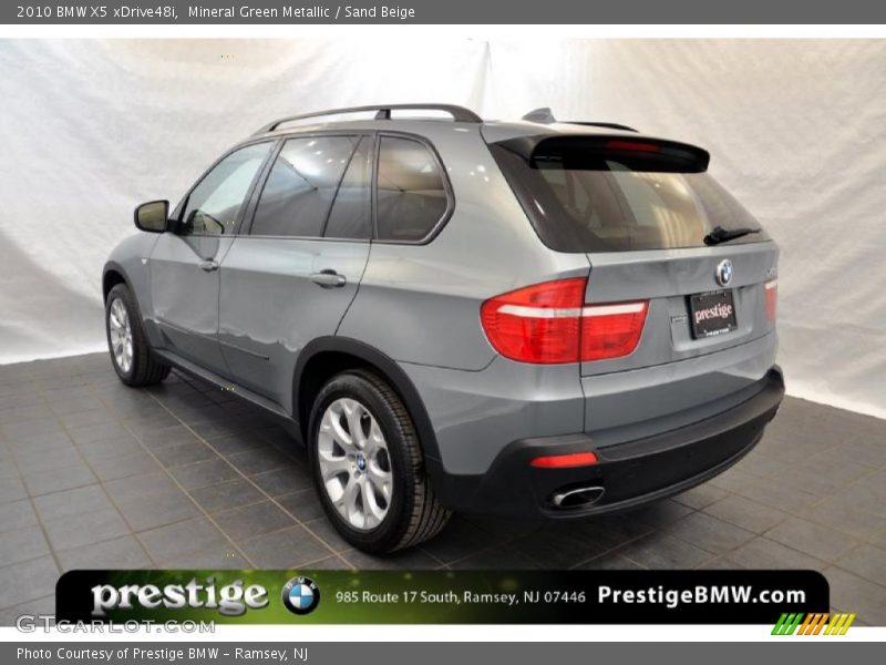 Mineral Green Metallic / Sand Beige 2010 BMW X5 xDrive48i