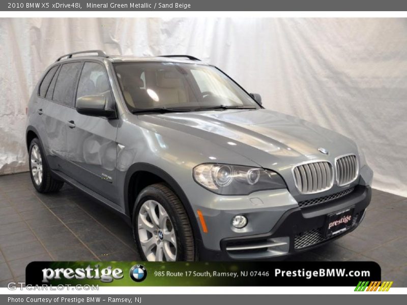 Mineral Green Metallic / Sand Beige 2010 BMW X5 xDrive48i