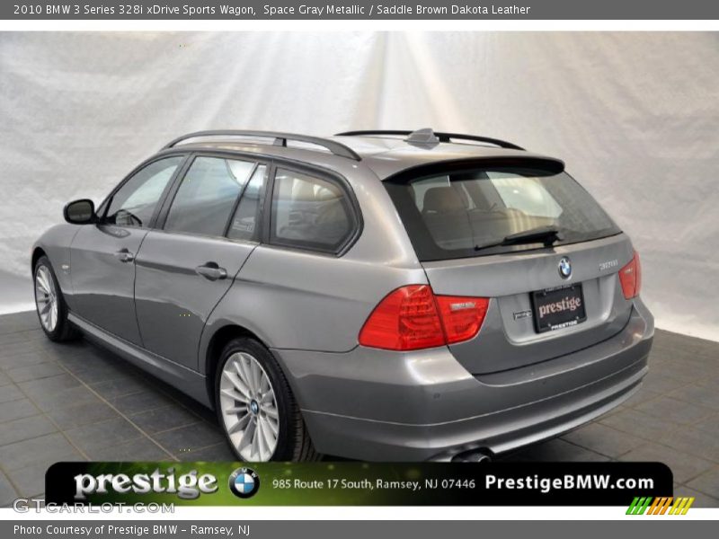 Space Gray Metallic / Saddle Brown Dakota Leather 2010 BMW 3 Series 328i xDrive Sports Wagon