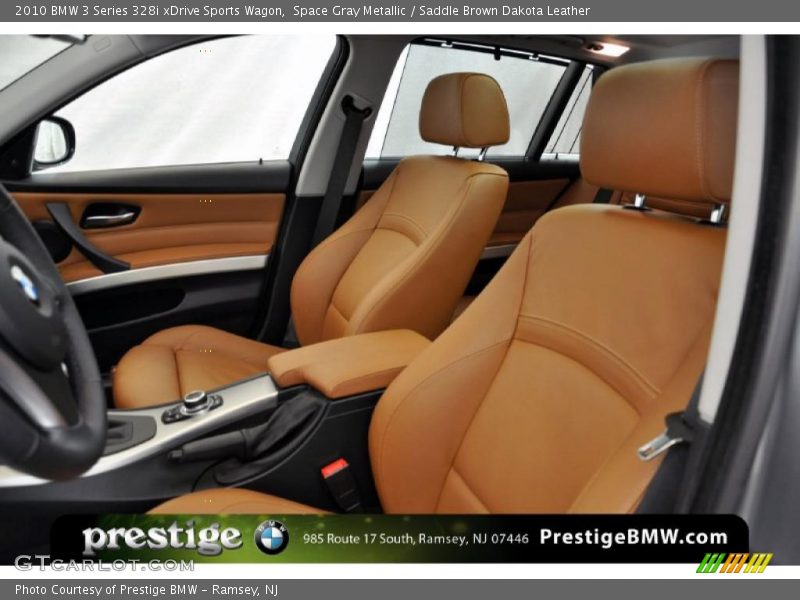 Space Gray Metallic / Saddle Brown Dakota Leather 2010 BMW 3 Series 328i xDrive Sports Wagon